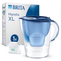 BRITA Wasserfilter Kanne Marella in blau und graphit