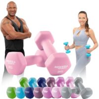 Verschiedene Hanteln für Fitness und Wasserübungen