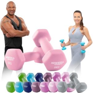 Verschiedene Hanteln für Fitness und Wasserübungen