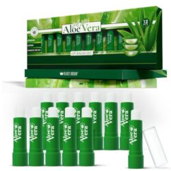 Lippenbalsam-Set mit 12 verschiedenen Sorten für optimale Lippenpflege.