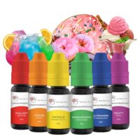 Bunte Backfarben für Tortendekoration und Backzubehör