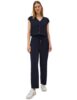 CECIL Damen 3716806 Jumpsuit in Unifarbe, urban Dark Blue, yl